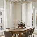 102 Inch Long Curtains Extra Wide 70 Inch Width Pinch Pleat Linen Curtains for Living Room Cream Light Filtering Privacy Pleated Hooks Rings Back Tab for Sliding Door 1 Panel (Natural)