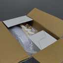 WDF Partyware 175PCS White and Gold Plastic Plates - Gold Plates with Rolled Napkins for Party - 25Guest Disposable Dinnerware Sets for Wedding/Baby Shower/Spring/Birthday/Mother's Day