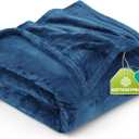 Utopia Bedding Fleece Blanket Queen Size Royal Blue 300GSM Luxury Fuzzy Soft Anti-Static Microfiber Bed Blanket (90x90 Inch)