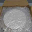 Sparkle and Bash 60 Cream Plastic Party Plates - Includes 30 9.8-Inch Dinner & 30 7.5-Inch Dessert - Vintage Floral Border & Gold Trim - Disposable Plastic Plates for Weddings, Showers & Events