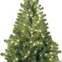 National Tree Company Pre-Lit Artificial Mini Christmas Tree, Green, Kincaid Spruce, White Lights, Includes Stand, 4 Feet