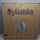 28in Cocktail Table White High Top Folding, Round Portable Bar Height Folding Table with Removable Legs, Indoor Outdoor Banquet for Parties, Commercial, Speech, School (2843 in)