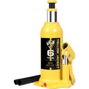 YELLOW JACKET 6 Ton Muti-Directional Welded Bottle Jack(12,000lb) for Car, Pickup, Truck, RV, Auto Repair YELLOW JACKET 6 Ton Muti-Directional Welded Bottle Jack(12,000lb) for Car, Pickup, Truck, RV, Auto Repair
