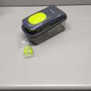 Ourokhome Food Chopper Manual Hand with Container, Mandolin Vegetable Slicer Onion Dicer with 8 Blades, Veggie Shredder for Potato, Tomato, Essential Kitchen Gadgets (8 in 1, Gray) (Green)