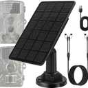Trail Camera Solar Panels,3W Solar Kit Build-in 5000mAh Rechargeable Battery, Hunting Accessories for IP66 Waterproof, 5V Solar Power for Trail Camera