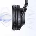 TAGRY Hybrid Active Noise Cancelling Headphones 100H Playtime Wireless Over Ear Bluetooth Headphone with Fast Charging Hi-Res Audio Comfort Earcups Headsets for Travel Home Office Phone PC Black