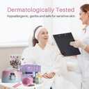 BLITZWAX Brazilian and Bikini Waxing Kit for Women, Hard Wax Warmer for Face, Legs and Body, At Home Hair Removal Kit, Beginner Friendly, Quick Heating, Pink and Blue Gradient Color