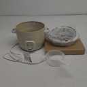 AROMA Mini Rice Cooker, 2-Cup (Uncooked) / 4-Cup (Cooked), Grain Cooker, Soup Maker, Oatmeal Cooker, Auto Keep Warm, 1 Qt, Milk Tea color