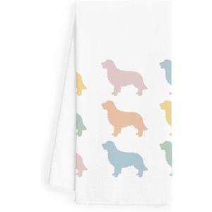 2 x WFSM Golden Retriever Gifts - Dog Kitchen Towels, Golden Retriever Decor, 1624 Inches