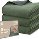 Bunlitent Washable Pee Pads for Dogs 36'' x 48", Non-Slip Washable Pee Pads for Dogs ,Fast Absorbent Pet Whelping Pads, Waterproof Dog Playpen Mat for Incontinence, Housebreak, Crate, 3 Packs, Green