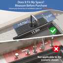 Fast Drying Kitchen Sink Splash Guard, Durable Stone Kitchen Faucet Mat, Water Absorbing Stone Tray for Sink, Diatomite Faucet Mat for Kitchen Sink, Stone Drying Mat for Kitchen and Bathroom Counter
