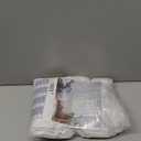 LAMIT Ivory White Linen Curtains 45 Inches Long for Bedroom, Soft Privacy Faux Linen Textured Light Filtering Panels Rod Pocket Neutral Drapes for Kitchen/Window/Loft Room, 42 x 45 Inch, 2 Panels