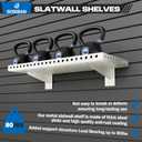 4 Pack Heavy Duty Slatwall Shelves 10 X 24 Inch, White