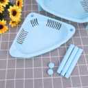 Cabilock 3-Tier Plastic Storage Rack Triangular Corner Shelf 8.2X8.2X12.9 Inches Space-Saving Organizer for Bathroom Kitchen Desk Shelving Plastic Racks