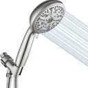 Handheld Shower Head 10 Mode Shower Heads High Pressure Shower Head Handheld with Brass Swivel Ball Bracket Showerheads & Handheld Showers Brush Nickel