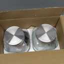 Eleganttime 1 Gallon Glass Drink Dispensers for Parties,2 Pack Beverage Dispenser with Fruit Infuser,Laundry Detergent Dispenser Punch Bowls Water Juice dispensers with Easy Flow Spigot for Outdoor