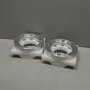 GAsupply 4156 ATV Wheel Spacers 3/8"-24 Studs, 1 inch 25mm 4 Lug Wheel Spacer Adapters 131mm Hub Bore, 4 Pcs (Chrome)