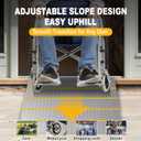 Shed Ramps, 33.5" x 31.7" Threshold Ramps for Doorways Home Steps, 800 Lbs Capacity Anti-Slip Portable Ramps for Garages, Barns, Metal Motorcycle Ramp for Wheelchairs, ATV, Lawnmower, Golf Cart