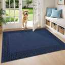 Dirt Trapper Door Mats 36x60in, Non-Slip Entryway Rugs, Blue