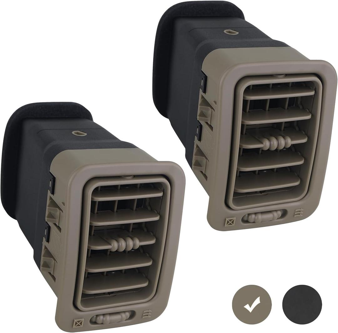 APPERFiT Dash A/C Air Vent Passenger Side (Tan) Compatible with 1999-2007 Chevrolet Chevy Avalanche Silverado Tahoe Suburban/GMC Sierra Yukon/Cadillac Escalade Replaces 15169325 74937 (Tan)