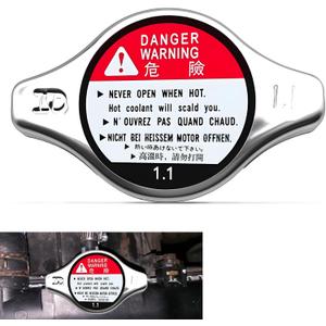 Radiator Cap, Engine Coolant Anti-Heat Cap Compatible with 1994-2006 Honda Accord 1992-2005 Civic 1997-2005 CRV 1995-2007 Odyssey 2003-2008 Pilot, Repalces OEM# 19045-PAA-A01 19045-RAA-003