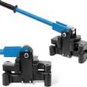 Dual Size Conduit Offset Bender 2 in 1 - both &  EMT, Ensuring Precise and Efficient Electrical Installations, Blue (Regular)