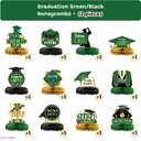 KatchOn, Green, Black and Gold Graduation Centerpieces 2026 - Pack of 12 | Graduation Centerpieces For Tables Graduation Decorations 2026 | Black and Gold 2026 Graduation Decorations