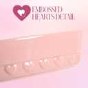 Paris Hilton 3-Piece Ceramic Baker Set, Iconic Stoneware with Square & Heart Bakers and Spoon Rest, Microwave/Oven/Freezer Safe, Durable Bakeware for Everyday Cooking & Serving, Pink