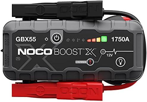 NOCO Boost X GBX55: 1750A UltraSafe Jump Starter – 12V Lithium Battery Booster Pack, Portable Jump Box, Power Bank & Jumper Cables - for 7.5L Gas and 5.0L Diesel Engines