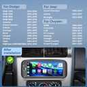 Plug&Play 4+64G Android 15 Car Radio for Dodge Ram 1500/2500/3500/4000 2002-2006,for Jeep Grand Cherokee 1999-2004,for Wrangler 2003-2006 CarPlay Android Auto 6.9 IPS Touch Screen with Backup Camera