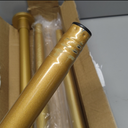 Gold Shower Curtain Rod 31 to 68 Inch,1 Inch Diameter Adjustable Spring Tension Stainless Steel Telescoping Rod,Easy Install,No Rust