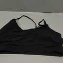 RUNNING GIRL Y-Back Sports Bras for Women, Medium Impact Wirefree Padded Bra Workout Crop Top Longline Sports Bra Push up XXL