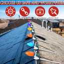 50 Pcs Ridge Clips Christmas Light Clips Roof Row Light Hooks Holiday Outdoor String Light Clip Christmas Light Hook for Hanging C7, C9, Mini Light Multi Functional Universal Clip (Clear)