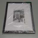 Egofine 11x14 Picture Frame Black - Photo Frame Made of Solid Wood Covered by Plexiglass for Table Top Display Pictures 5x7/8x10 with Mat or 11x14 Without Mat with Wall Mounting Hardware