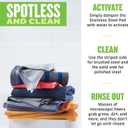 E-Cloth Stainless Steel Microfiber Cleaning Cloth Pack - Glass & Polishing + Stainless Steel Cleaner Cloth for Appliances, Cars & More, Reusable & Washable Microfiber Towels, Cleans with Water