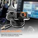 Universal Car Amplifier Level Controller Car Audio Control Knob Sub Amp Volume Control Cable with 3.5mm Wire for Car Motorcycle Speakers Home Theater