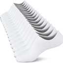Wernies No Show Socks Women Low Socks Non Slip Flat Boat Line 5-8, 8 Pairs