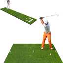 Dual-Mode Golf Hitting Practice Mat 1.2in Indoor Outdoor Putting Mats Turf, 6FTx4FT, 1.2"