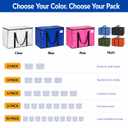ClearSpace Oversized Moving Bags or Storage Bag – Large Moving Boxes with Backpack Straps, Zippers & Handles – Heavy-Duty Packing Bags for Moving, College Dorm, Christmas Decorations, 8 Pack