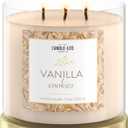 Candle-Lite Scented Candles, Vanilla Cookie Fragrance, 14 oz Three-Wick Aromatherapy Jar Candle, Perfect for Gifting and Celebration