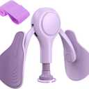 Pelvic Floor Exercise Device Kegel Exerciser Muscle Trainer 15-70lbs Adjustable for Women/Men, Inner Thigh Exerciser Hip Abductor Machine with Resistance Band, Leg Workout Equipment Portable Home Gym