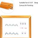 CANFRAVAS DIY Metal Canvas Floating Frame, 24x24, For 0.6"-0.9" Deep Canvas Painting (Gold)