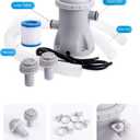 Filter Pump for Ground Pool, Electric Pool Filter Pump with 330 Gallons Per Hour Rate, Cartridge Filter Pump System, Pool Sand Filter Pump for Inflatable Swimming Pool