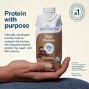 KATE FARMS Organic High Protein Chocolate Nutrition Shake, 25g Protein, 6g Fiber, 27 Vitamins and Minerals, 0g Sugar, Protein Drink, 11 oz (12 Pack)