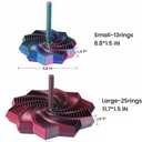 2 PCS 3D Printed Sensory Fidget Star with Handles, Colorful Fractal Expanded Fidgets Hexagon Whirling Spiral Star Shaped Toys for Office Desktop Decompression Toys Stress Relief Whirling Spiral