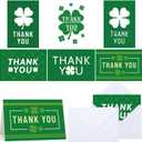 Motiskyy 24 Pcs 4H Thank You Cards with Envelopes Bulk Blank Thank You Cards Inspirations Gifts for 4H, FFA(Shamrock)