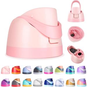 Ruzkq Replacement Lid for Owala, Compatible with Owala Cup 16oz 24oz 32oz 40oz, One Button Water Bottle Top Lid Replacement Accessory, Leakproof, BPA-Free (Pink)