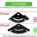 19 Teeth Steering Sector Pinion Gear Rebuild Kit Replacement for John Deere D100 D105 D110 D120 D130 D140 D150 D160 D170 Series Lawn Tractors Replaces GX21924BLE
