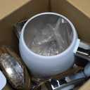 SUSTEAS Electric Kettle - 57oz Hot Tea Kettle Water Boiler with Thermometer, 1500W Fast Heating Stainless Steel Tea Pot, Cordless with LED Indicator, Auto Shut-Off & Boil Dry Protection, Blue