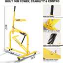 Manual Baseball Pitching Machine,No Electricity Needed,Adjustable 11 Angles & 4 Speed Setting Softball Pitching Machine Throwing Strikes, Fly Balls & Grounders For Fielding,Batting,Catching Practice